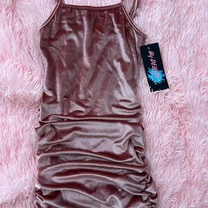 Pink Velvet Kids Dress by